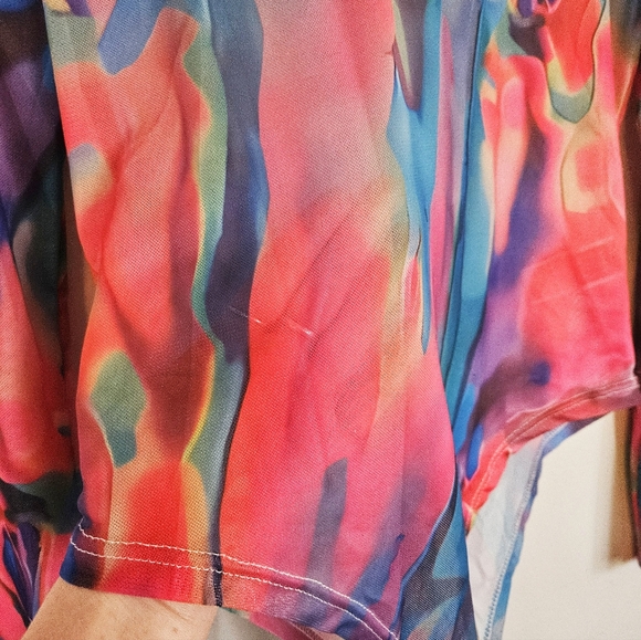 Sheer Rainbow Body Suit - Picture 2 of 3